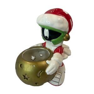 Warner Bros Studio Store Marvin Martian Christmas Votive Candle Holder Read